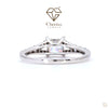 Princess Cut Lab Diamond Vintage Solitaire Engagement Ring - Cheriva Jewels