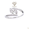 Round Cut Diamond Ring In Marquise Shape Design - Cheriva Jewels
