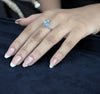 Green Emerald Cut Diamond Toi Et Moi Engagement Ring - Cheriva Jewels