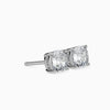 Unique Cushion Cut Lab Diamond Solitaire Earrings - Cheriva Jewels