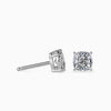 Unique Cushion Cut Lab Diamond Solitaire Earrings - Cheriva Jewels