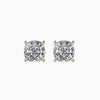 Unique Cushion Cut Lab Diamond Solitaire Earrings - Cheriva Jewels