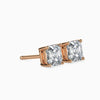 Asscher Cut Lab Diamond Solitaire Stud earrings - Cheriva Jewels