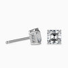 Asscher Cut Lab Diamond Solitaire Stud earrings - Cheriva Jewels