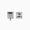 Asscher Cut Lab Diamond Solitaire Stud earrings - Cheriva Jewels