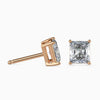 Fancy Radiant Cut Lab Diamond Stud Earring - Cheriva Jewels