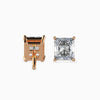 Fancy Radiant Cut Lab Diamond Stud Earring - Cheriva Jewels