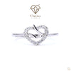 Unique Engagement Ring in Heart Shape.