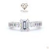 5 Carat Emerald Cut Diamond Engagement Ring