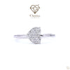 Diamond ring with 'Cheriva Jewels' logo on a white background