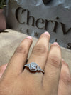 Vintage Style Round Cut Diamond Promise Ring - Cheriva Jewels