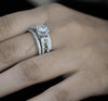 Unique Round Cut Diamond Bridal Set Rings