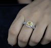 Art Deco Yellow Gemstone Engagement Ring - Cheriva Jewels