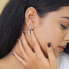 Princess Cut Lab Grown Diamond Drop Earring - Cheriva Jewels