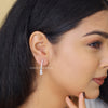 Princess Cut Lab Grown Diamond Drop Earring - Cheriva Jewels