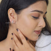 Round Cut Lab Diamond Hoop Earrings For Women - Cheriva Jewels