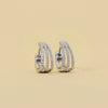 Round Cut Lab Diamond Hoop Earrings For Women - Cheriva Jewels