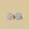 14K White Gold Round Diamond Studs - Cheriva Jewels