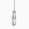 Diamond pendant on a white background
