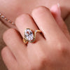 3 CT Oval Cut Lab Grown Solitaire Engagement Ring