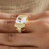 buy engagement ring with cushion cut diamond.