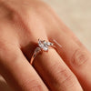 marquise cut engagement ring and IGI certified.