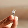 round brilliant cut diamond ring under prong setting.