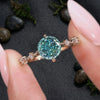 Buy now cyan blue portuguese cut diamond lab diamond IGI certified from  cheriva ring 
