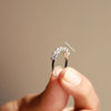 IGI certified marquise cut diamond engagement ring.