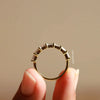 Half eternity weding band for stackable band.