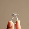 gift for love styled as oval shaped diamond ring.